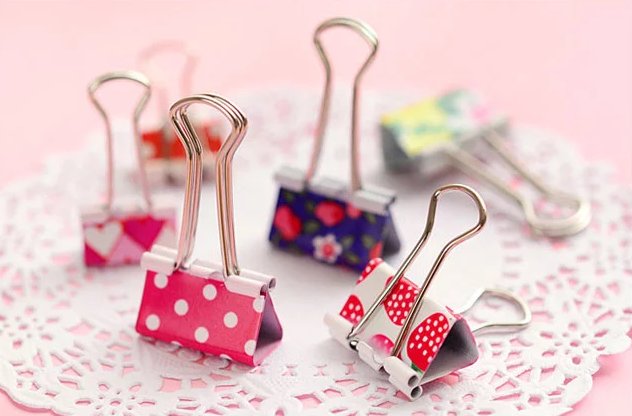 可爱印花长尾夹